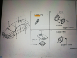 Speaker A-stijl links Nissan Primera P11 28149-2F510 Gebruikt.