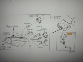 Sensor height, front Nissan Primera P11/ WP11 53810-9F510 (89003058)