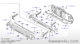 Plastic strip voorbumper Nissan Cherry N10 62080-M7310