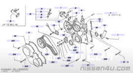 Distributieriem Nissan LD20/ LD28 16806-V0700 910/ C32/ C120 Nieuw.