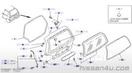 Achterkleprubber Nissan Sunny N14 90830-50C00 Origineel