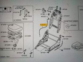 Bedieningskabel kantelen voorstoel Nissan Micra K12 87403-AX40A Origineel