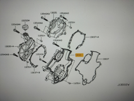 Case-front cover V9X Nissan 13034-00QAB D40/ R51 Original.