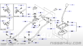 Afdekplaat schakelpookgat Nissan Almera (Tino) N16/ V10 74965-BM400