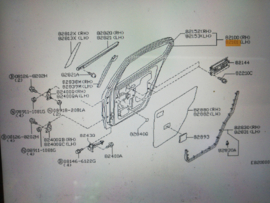 Portier linksachter Nissan Primera P11 82101-2J036 (Z01) Gebruikt