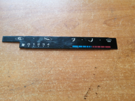 Label control unit Nissan Bluebird T12/ T72 27500-D4602-ETIKET Used part.