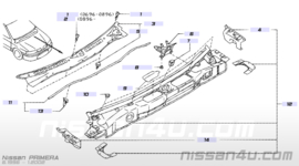 Afdekplaat luchtinlaat links Nissan Primera P11 66852-2F900