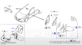 Buitenspiegelglas links Nissan Primera P12 96366-AU310