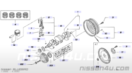 Tussenplaat CA-motor Nissan 30411-D4201 B12/ M11/ N13/ T12/T72/ U11 Gebruikt.