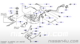 Hose-ventilation Nissan 17226-5M313 N16/ P12/ V10
