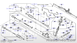 Socket tie rod, inner Nissan 48521-50Y00 B13/ N14/ W10/ Y10 New