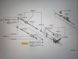 Stuurstangkogel buitenste links Nissan 48520-EA01J D40/ R51 Nieuw