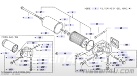 Motoroliefilter SD33 Nissan Patrol 160 15208-61525 Origineel.