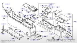 Opbergvakje middenconsole Nissan Murano Z50 96926-CA000