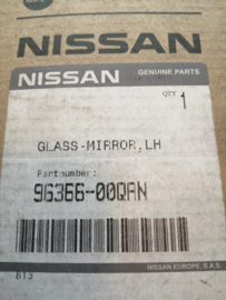 Buitenspiegelglas rechts Nissan Kubistar X76 96366-00QAN