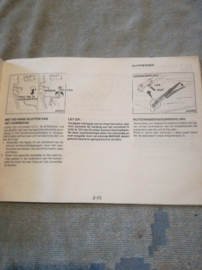 Instructieboekje '' Nissan Bluebird U11 '' OM5D-OU11HO