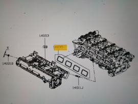 Inlaatspruitstukpakking HRA2DDT Nissan 14035-00Q0E C13/ F15/ J11 Origineel.