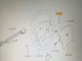 Afdekkap rechts stuurwiel Nissan 48465-2F060 C23/ K11/ P11/ WP11
