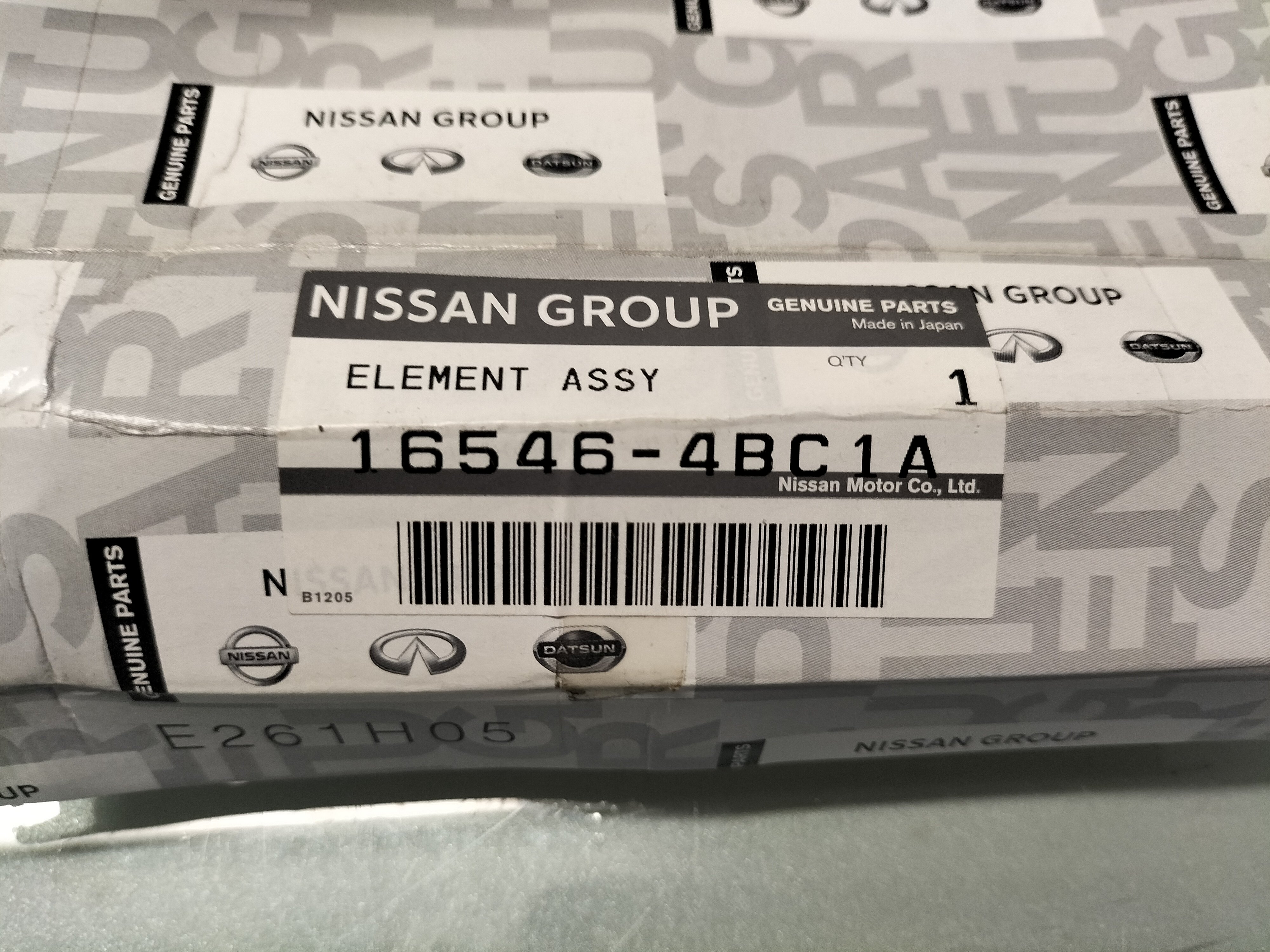 Filter element Nissan 16546-4BC1A Origineel