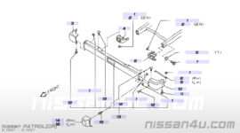 Bumperhoekstuk linksvoor Nissan Patrol Y60 62025-06J00