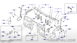 Cover-instrument side, right-hand Nissan 300ZX Z31 67922-01P00 Used part.