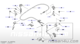 Gaskabel Nissan Almera GTI N15 18201-2N110