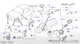Claxon lage toon Nissan 26330-Q0110 B11/ C32/ K10/ M10/ S12/ T12/ U11/ Z31 Gebruikt