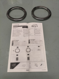 Chrome Fog Light Rings Nissan KE540-1HA80 Original