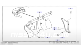 Afdekkap montageschroef Nissan Terrano2 R20 66940-7F002