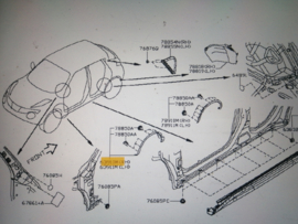 Over-fender front right-hand Nissan Juke F15 63860-1KA6A New.