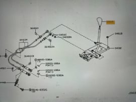 Knob-control lever Nissan 32865-9F500 N16/ P11/ V10 Original.
