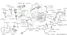Tankvlotter Nissan Micra K11 25060-4F100 Origineel.