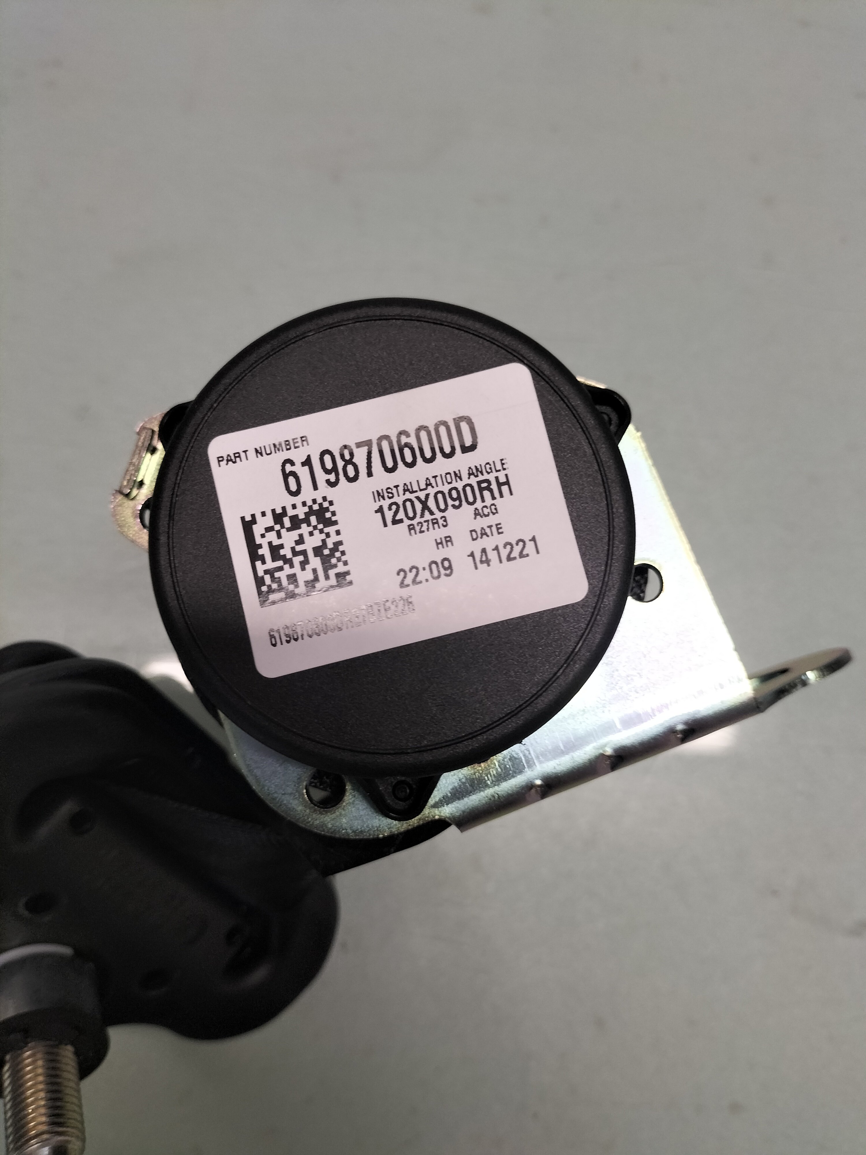 Veiligheidsgordel rechtsachter Nissan 88844-1KA2A Origineel