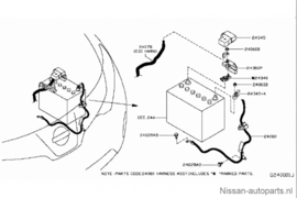Accuklem VQ35DE Nissan Murano Z52 24340-JA74A Origineel.