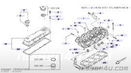 Kleppendeksel TD27TI Nissan Terrano2 R20 13264-7F401