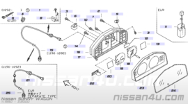 Kilometertellerkabel Nissan 25050-65Y00 B13/N14/Y10