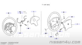 Claxondeel stuurwiel Nissan Terrano2 R20 48420-0F020