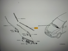 Blade assy-windshield wiper Nissan 28890-6UN0A Original.