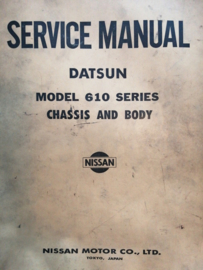 Service manual '' Model 610 series '' Datsun Bluebird 610 SM2E-0610G0