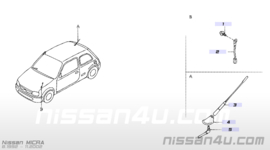 Antennespriet Nissan Micra K11 28208-6F611