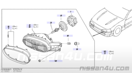 Harness assy headl;amp Nissan 100NX / Nissan Almera N15 26240-70Y10 Used part.