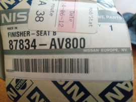 Finisher-seat belt rear Nissan Primera P12 87834-AV800