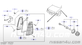 Breedte / stadslicht rechts Nissan Micra K10 26170-22B00