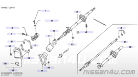 Bracket jacket tube Nissan Micra K11 48958-5F221