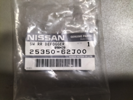 Switch rear defogger Nissan 25350-62J00 Original.