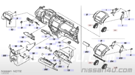 Afdekkap zekeringenkast Nissan Note E11 68964-9U100