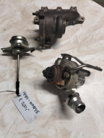 Manifold-exhaust with turbocharger Nissan Micra K14 14411-00Q4E Used part.