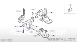 Motoroliefilter Nissan Micra K11 diesel 15208-6F901 Origineel.