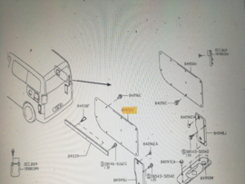 Kofferbakbekleding Nissan NV200 M20M 84951-JX00A