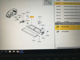 Hoedenplank Nissan Primastar X83 91166984 79910-00Q0E